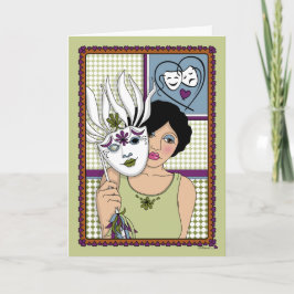 Masken Ihrer Gefühle_A_Gruß Karte