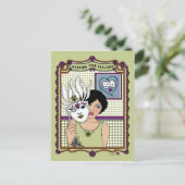 Masken Ihrer Gefühls_A_ Postkarte (Stehend Vorderseite)