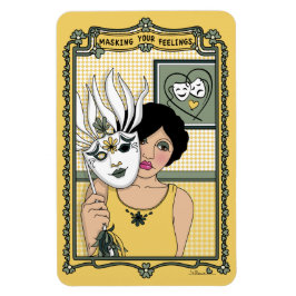 Masken Ihres Gefühls_C_4x6 Kühlschrank Magnet