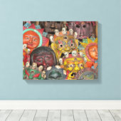 Masken in Boudhanath: Kathmandu, Nepal Leinwanddruck (Insitu (Holzboden))