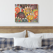 Masken in Boudhanath: Kathmandu, Nepal Leinwanddruck (Insitu (Schlafzimmer))