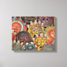 Masken in Boudhanath: Kathmandu, Nepal Leinwanddruck