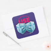 Masken in Gemeinschaftsräumen verwenden Quadratischer Aufkleber (Umschlag)