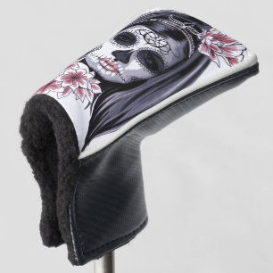 Masken-Karnevals-Tag der toten Blumenfrau Golf Headcover
