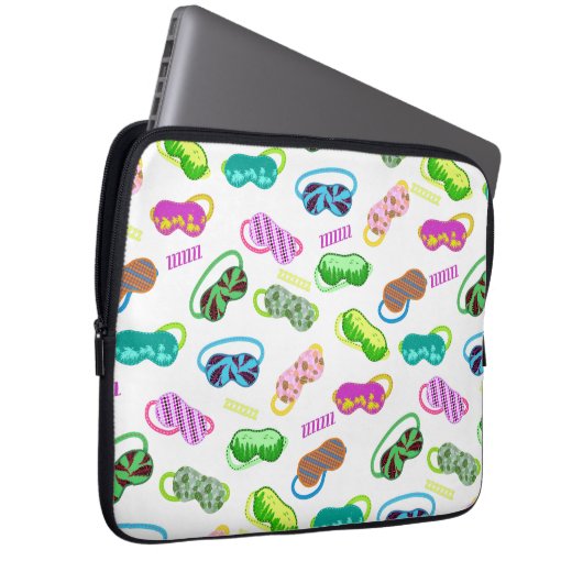 Masken-Muster Laptopschutzhülle (Vorne Rechts)