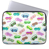 Masken-Muster Laptopschutzhülle (Vorderseite)