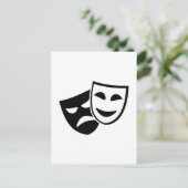 Masken Postkarte (Stehend Vorderseite)