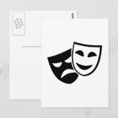 Masken Postkarte (Vorne/Hinten)