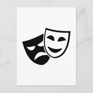 Masken Postkarte