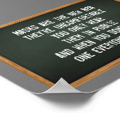 Masken sind die neue BH-Witz-Tafel Poster (Ecke)