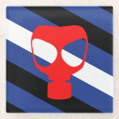Masken-Stolz Glasuntersetzer (Vorderseite)