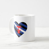 Masken-Stolz Kaffeetasse (Vorderseite Links)