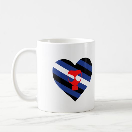 Masken-Stolz Kaffeetasse (Links)