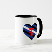 Masken-Stolz Tasse (VorderseiteRechts)