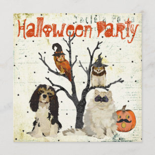 Masken-Tiere Halloween-Einladung Einladung