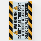 Masken tragen banner (Vertikal)