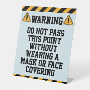 Masken tragen sockelschild