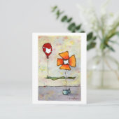 Masken tragen, Wasserfarben Gerettet Postkarte (Stehend Vorderseite)