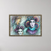 Masken von Venedig Leinwanddruck (Vorderseite)