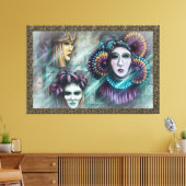 Masken von Venedig Leinwanddruck (Insitu (Wohnzimmer))