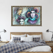 Masken von Venedig Leinwanddruck (Insitu (Schlafzimmer))