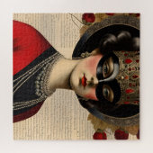 Maskenball-Frau Puzzle (Horizontal)