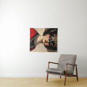 Maskenball Frau Wandteppich (Beispiel (Horizontal))