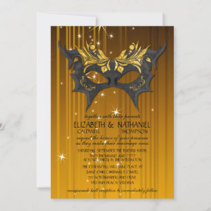 Maskenball-Hochzeitseinladung Einladung