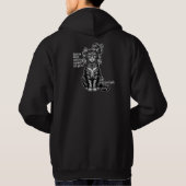 Maskenball-Katze Hoodie (Rückseite)
