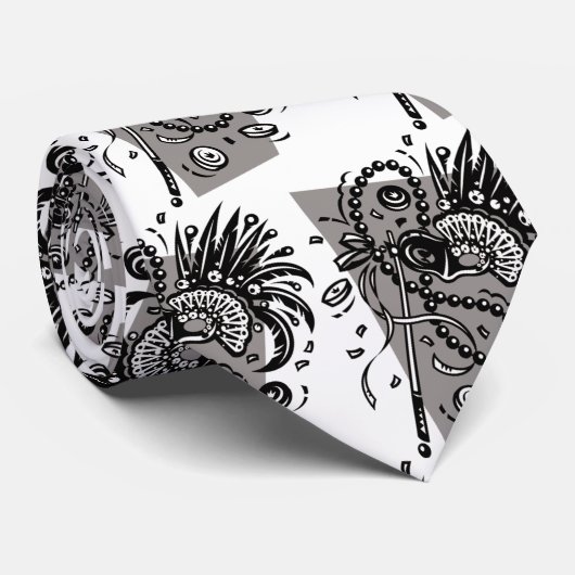 Maskenball Krawatte (Gerollt)