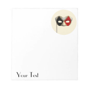 Maskenball-Maske Notizblock