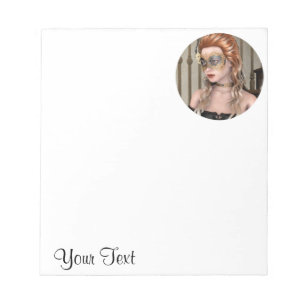 Maskenball-Maske Notizblock