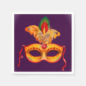 Maskenball oder Party in Venedig Serviette (Vorderseite)