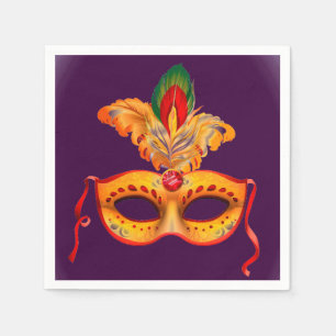 Maskenball oder Party Serviette