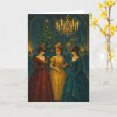 Maskenball-Weihnachtskarte Karte (Gelbe Blume)