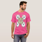 Maskenbekämpfungsschaf T-Shirt (Vorne ganz)
