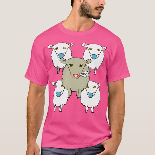 Maskenbekämpfungsschaf T-Shirt (Vorderseite)