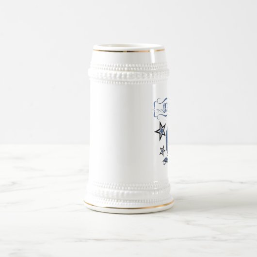 Maskenbier Stein Bierglas (Mittel)