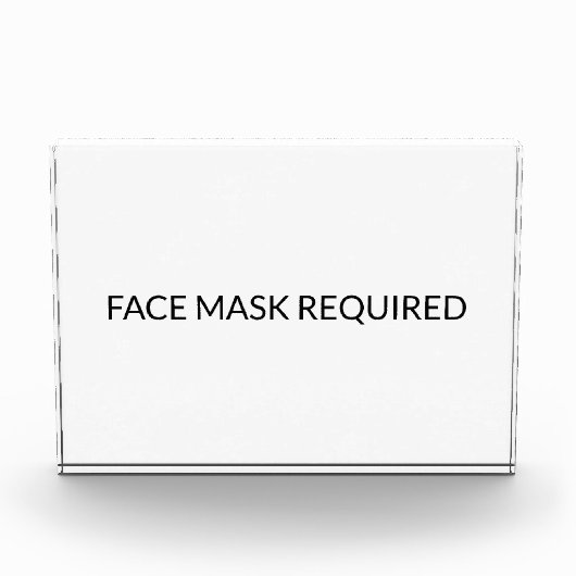 Maskenbild Erforderliches einfaches schwarz-weißes Fotoblock (Vorderseite)