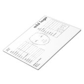 Maskenbild Notizblock (angewinkelt)