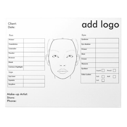 Maskenbild Notizblock (Vorderseite)