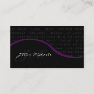 Maskenbildner bilden Frauen-Visitenkarte Visitenkarte