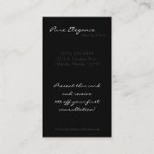 Maskenbildner bilden Frauen-Visitenkarte Visitenkarte (Rückseite)