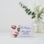 Maskenbildner bilden Frauen-Visitenkarte Visitenkarte (Stehend Vorderseite)