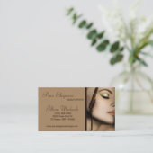 Maskenbildner bilden Frauen-Visitenkarte Visitenkarte (Stehend Vorderseite)