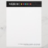 Maskenbildner-Briefkopf Briefbogen (Vorderseite)