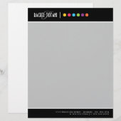 Maskenbildner-Briefkopf Briefkopf (Vorne/Hinten)