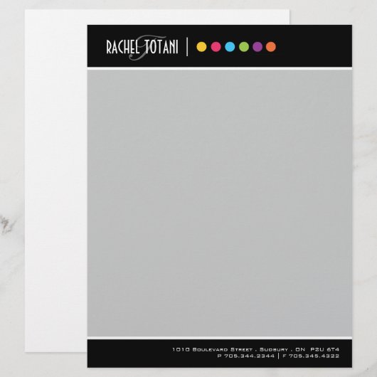 Maskenbildner-Briefkopf Briefkopf (Vorne/Hinten)