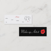 Maskenbildner Diva Lips I Mini Visitenkarte (Vorne/Hinten)