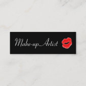 Maskenbildner Diva Lips I Mini Visitenkarte (Rückseite)